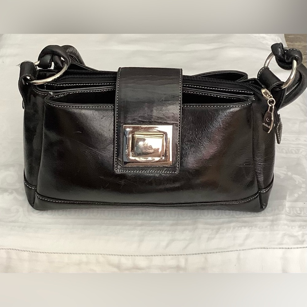 Chabeli Black Leather Handbag